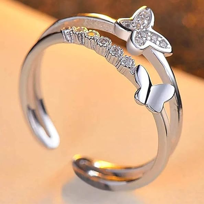 Sterling Silver Rings for Women, Infinity Ring for Women